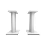 كانتو أوديو - إس بي ٩دبليو قواعد سماعات مكتبية عالمية مقاس ٩ بوصة مع نظام إدارة الكابلات زوج من القواعد - أبيض