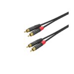 روكستون - كابل صوت ذهبي بطول ٣ أمتار ٢ ار سي اي إلى ٢ ار سي اي