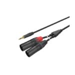 Roxtone - PACC170L0050 - 2 XLR Male to 3.5mm JK 5 Meters - Audio Cable