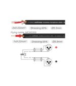 Roxtone - PACC170L0050 - 2 XLR Male to 3.5mm JK 5 Meters - Audio Cable - Image 2