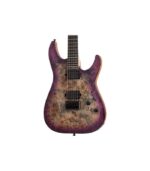 Schecter Electric Guitar C-6 Pro - Aurora Burst - Image 2