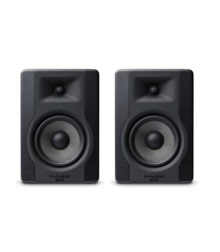 M-Audio M Audio BX5 D3 Compact 2 Way 5'' Active Studio Monitor Speaker for Music Production and Mixing With Onboard Acoustic Space Control, 1 piece, Black, XLR