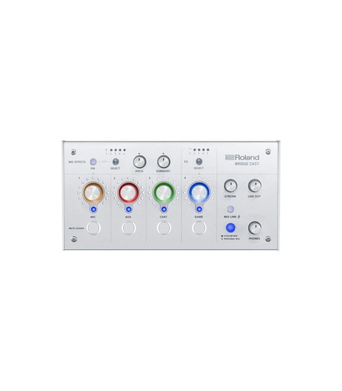Roland BRIDGE CAST Dual-Bus Streaming/Gaming Mixer (Ice White) Roland BRIDGE CAST Dual-Bus Streaming/Gaming Mixer (Ice White)